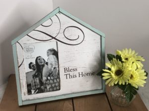 Farmhouse Decor Bless This Home WoodMetal Photo Frame2