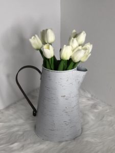 Farmhouse Decor, “Every Day Is A Gift”, Decorative Pitcher Vase, Metal8